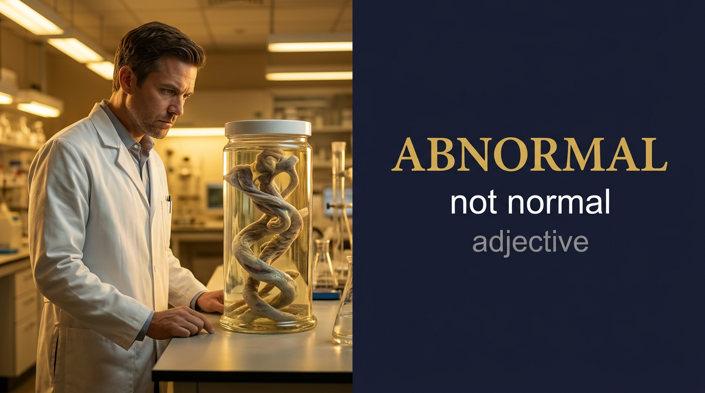 صورة توضيحية لمعنى كلمة Abnormal (غير طبيعي)