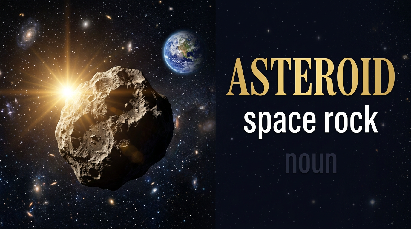 صورة توضيحية لمعنى كلمة Asteroid (كويكب)