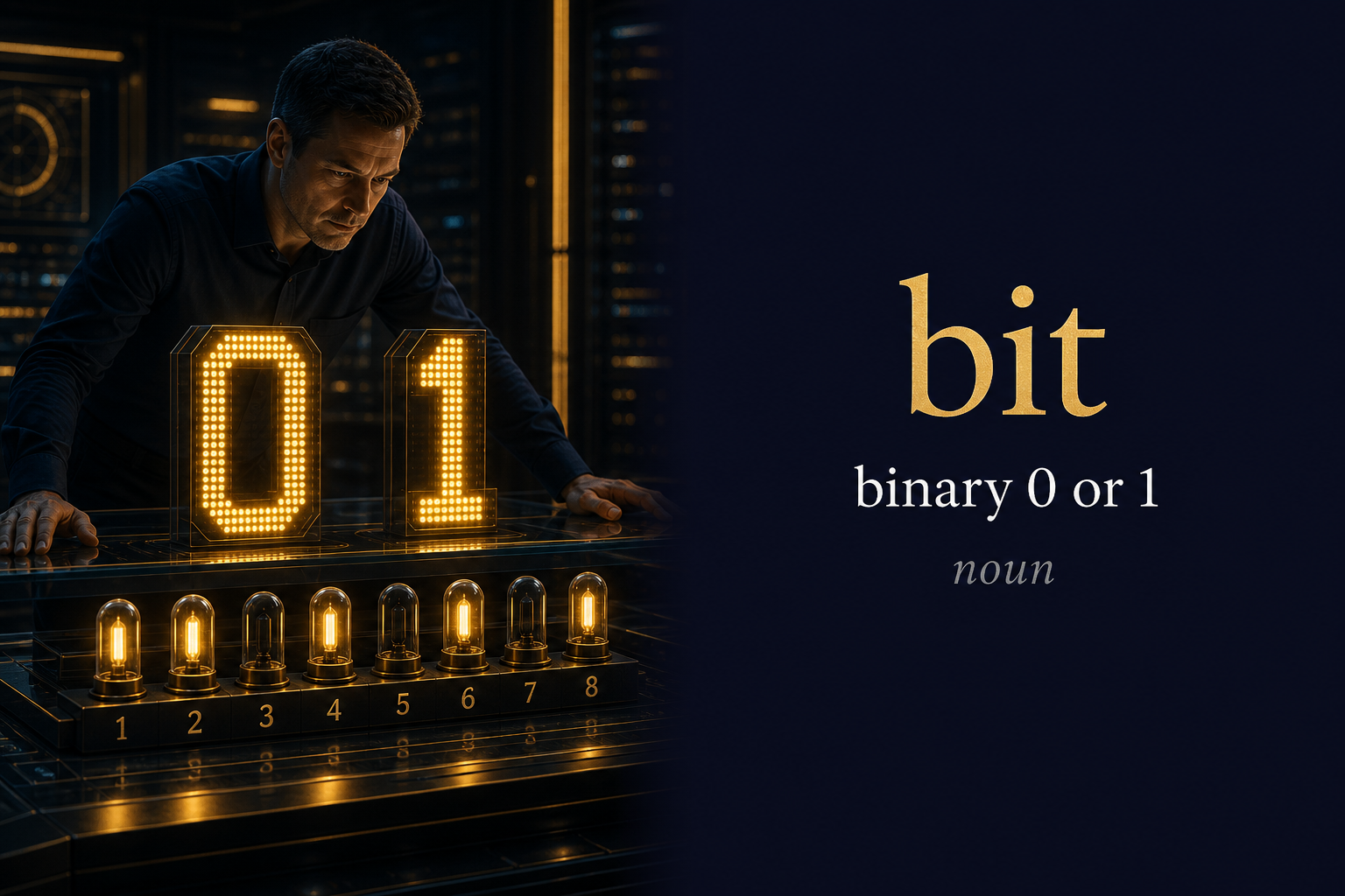 Bit (البِت) — illustrated meaning of the English word Bit on GL Dictionary
