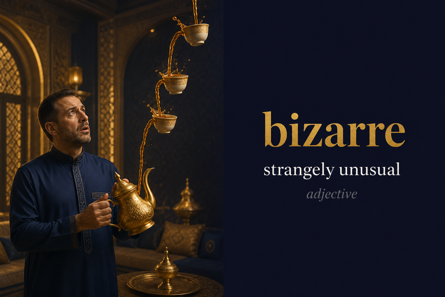 صورة توضيحية لمعنى كلمة Bizarre (غريب / شاذ المظهر)