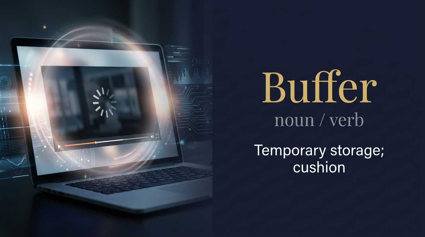 صورة توضيحية لمعنى كلمة Buffer (طبقة حماية تفصل بين حملين أو نظامين)