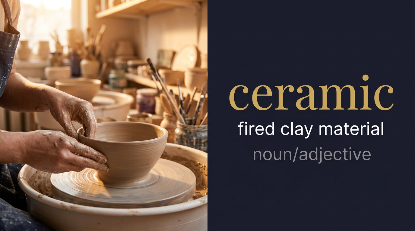 صورة توضيحية لمعنى كلمة Ceramic (فخار محروق)