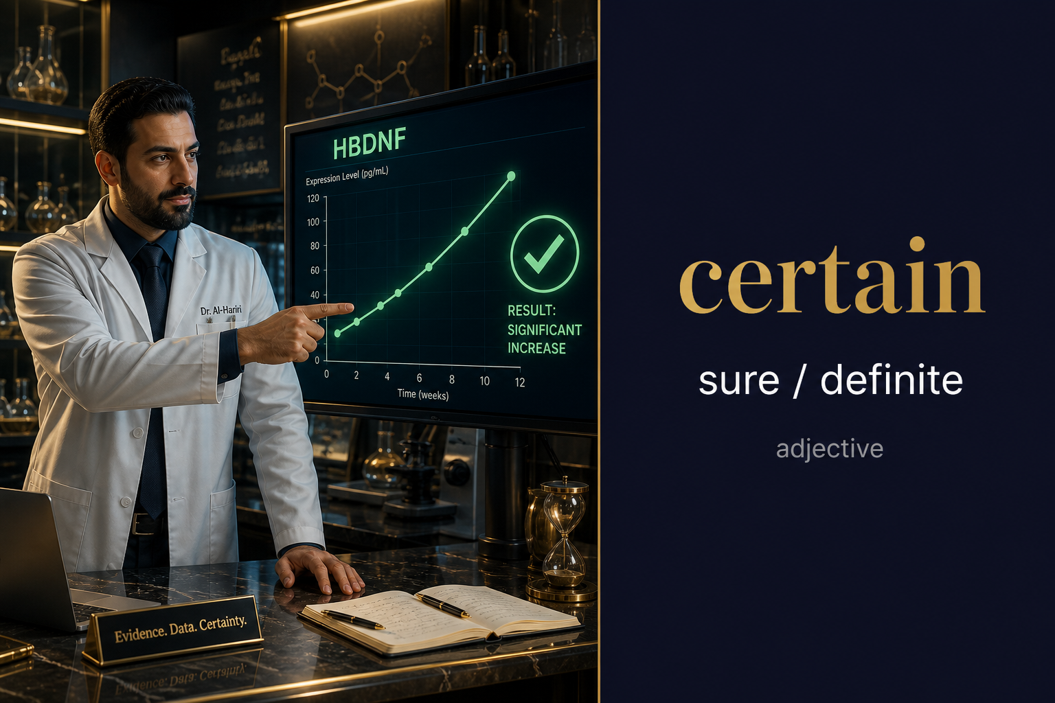 صورة توضيحية لمعنى كلمة Certain (متأكد / مؤكد)