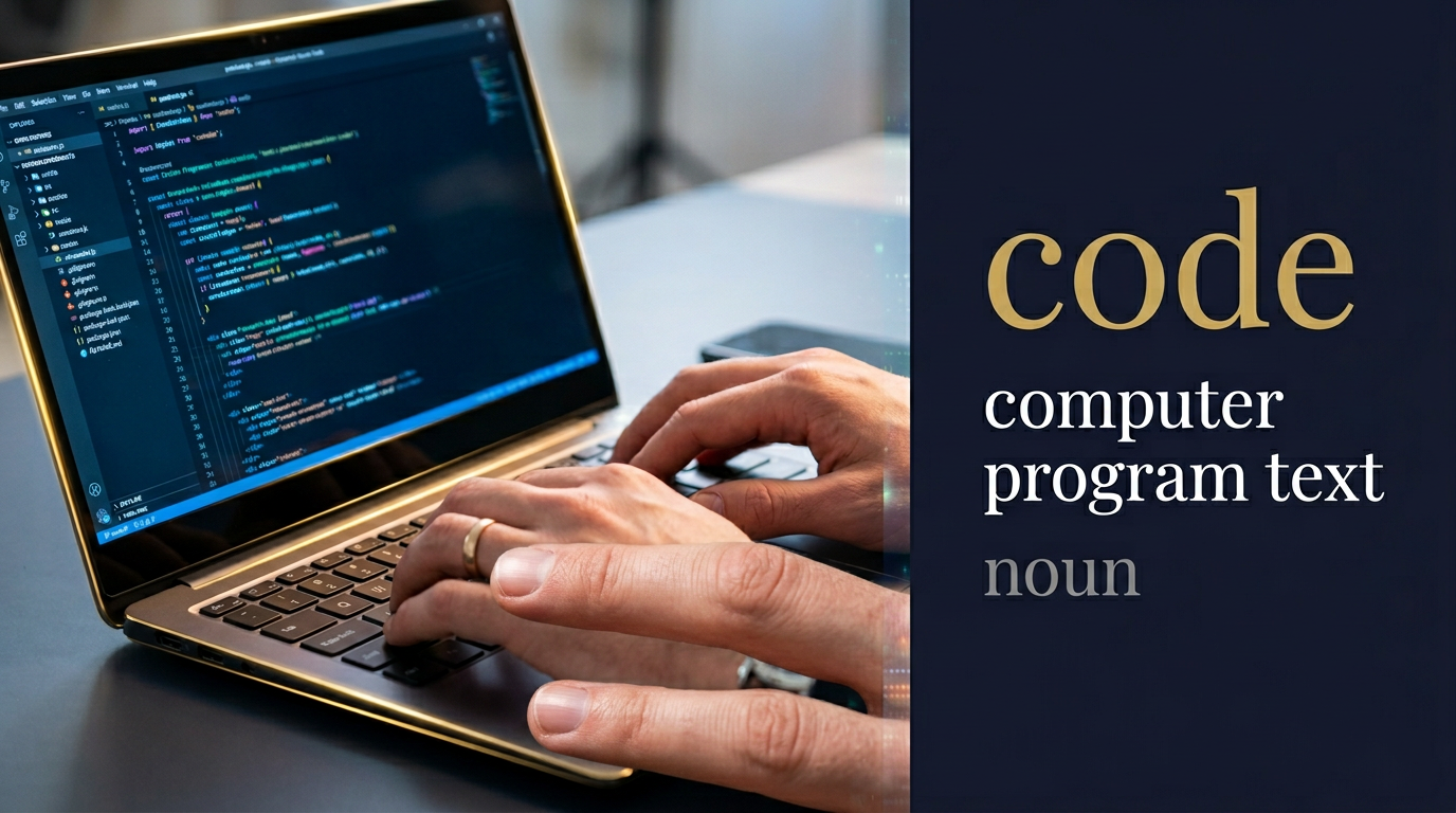 صورة توضيحية لمعنى كلمة Code (نظام رموز)