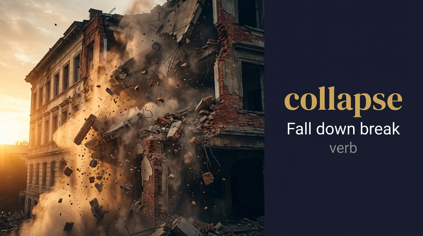 صورة توضيحية لمعنى كلمة Collapse (سقوط مفاجئ)