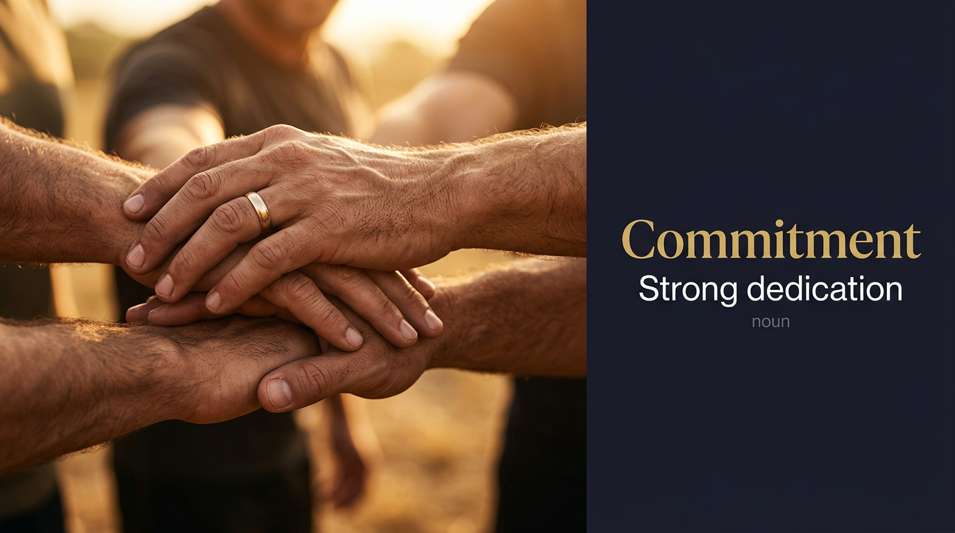 صورة توضيحية لمعنى كلمة Commitment (تعهد راسخ)