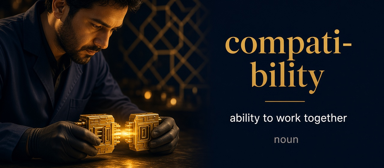 صورة توضيحية لمعنى كلمة Compatibility (توافق)