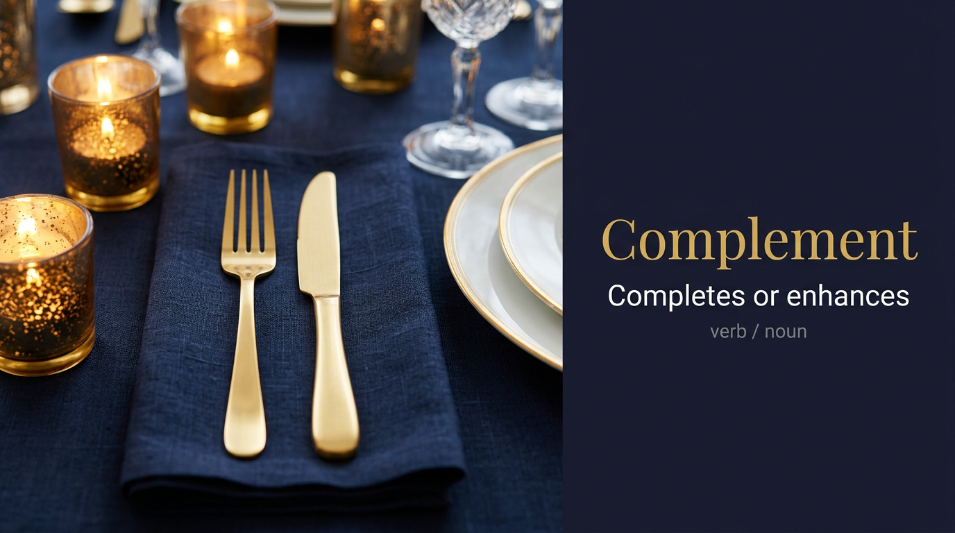 صورة توضيحية لمعنى كلمة Complement (إضافة مُكملة)