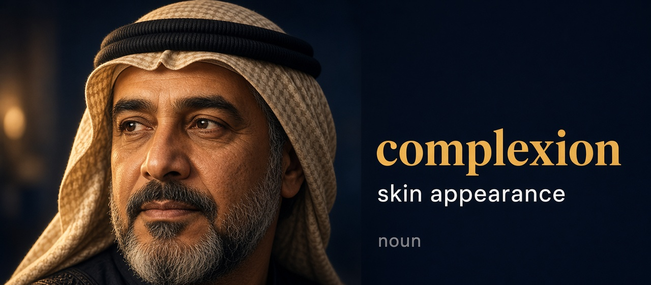 صورة توضيحية لمعنى كلمة Complexion (بشرة)