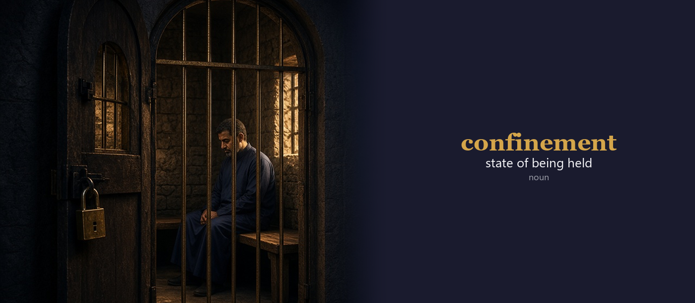 صورة توضيحية لمعنى كلمة Confinement (حبس)