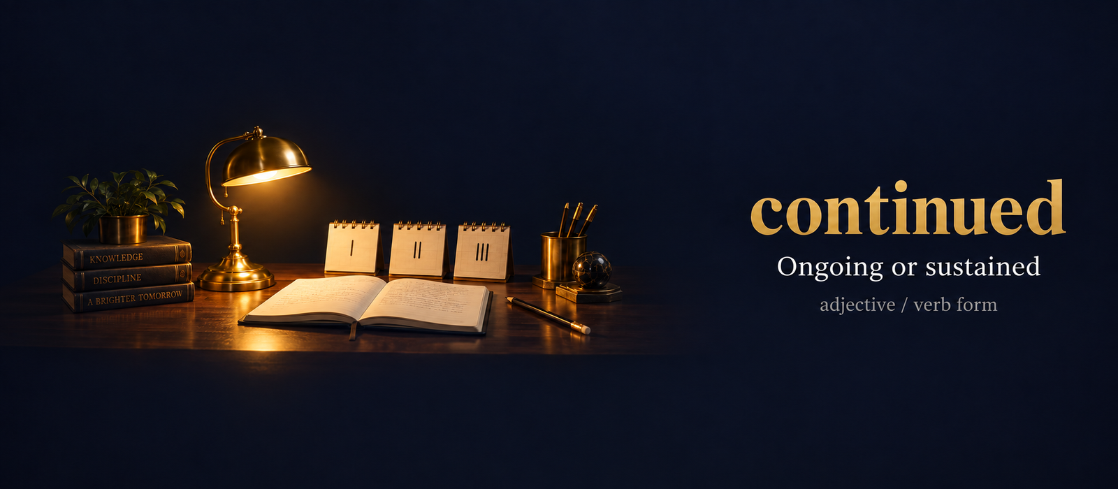 صورة توضيحية لمعنى كلمة Continued (مستمر)