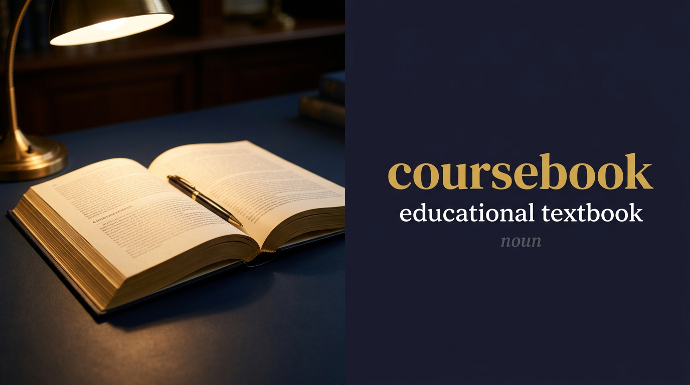 صورة توضيحية لمعنى كلمة Coursebook (كتاب المنهج)