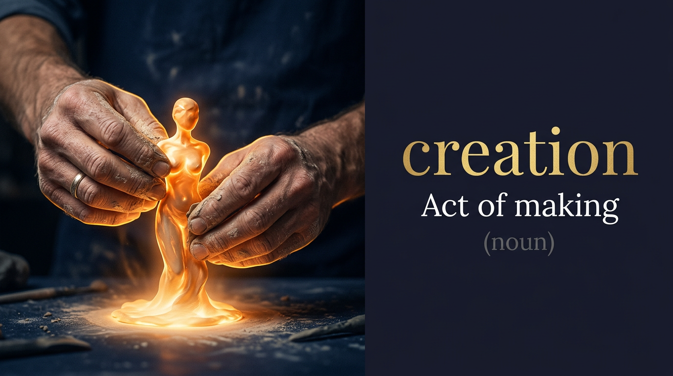 صورة توضيحية لمعنى كلمة Creation (عملية الخلق)