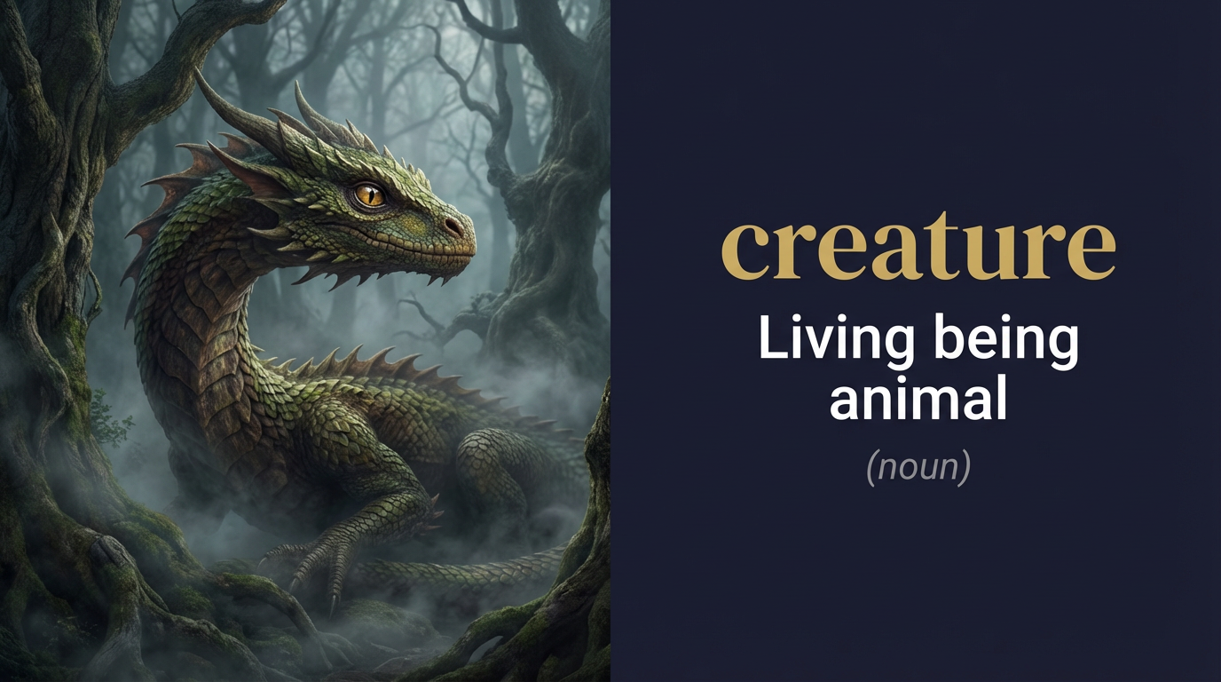 صورة توضيحية لمعنى كلمة Creature (مخلوق حي)