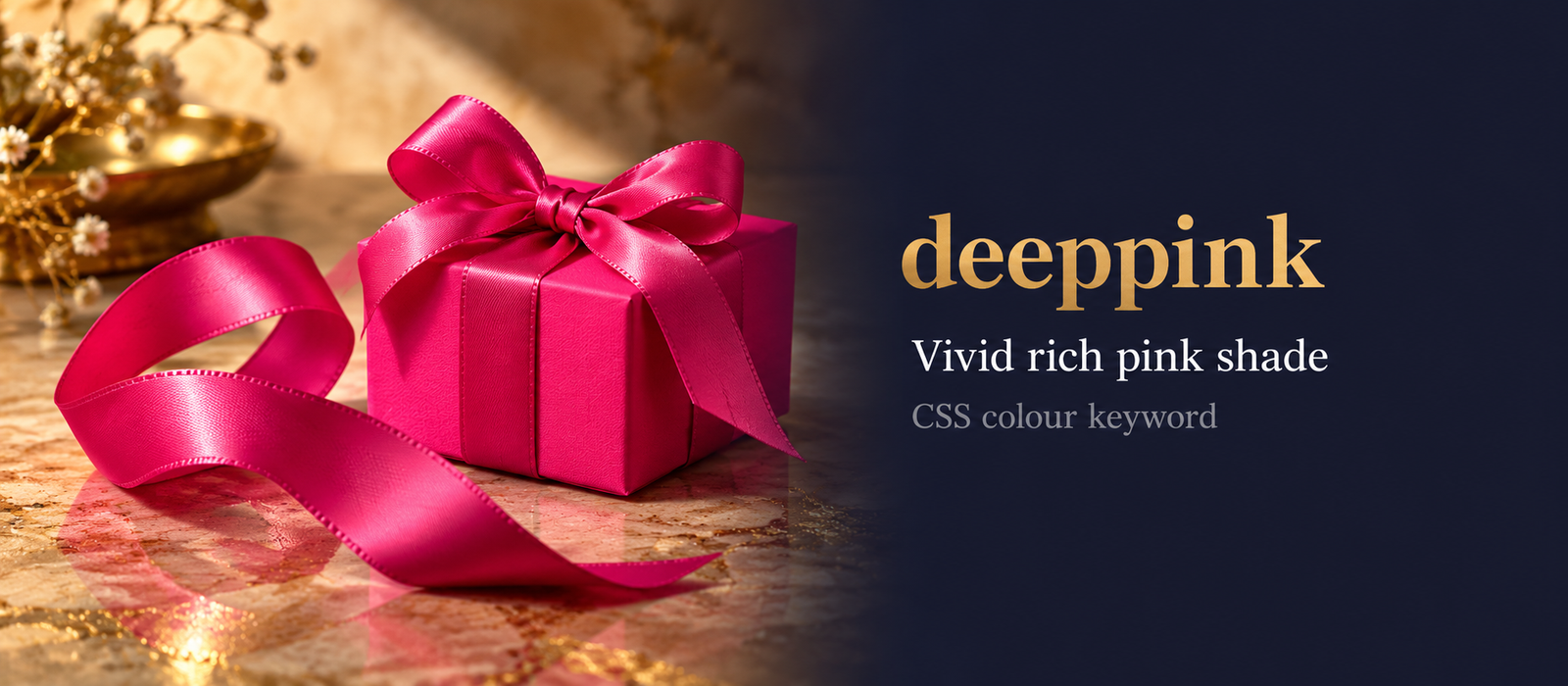 Deeppink (وردي عميق) — illustrated meaning of the English word Deeppink on GL Dictionary