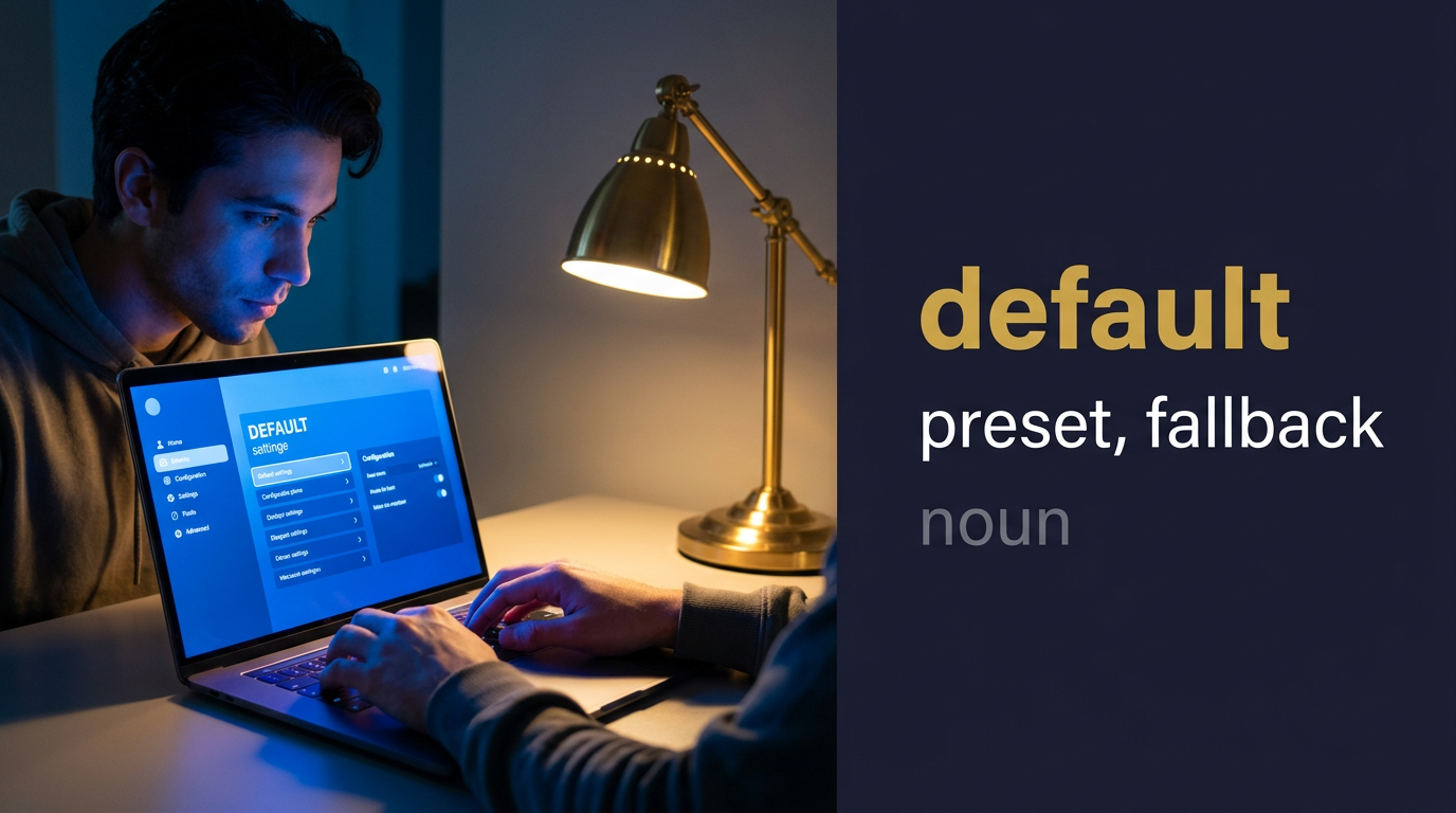 صورة توضيحية لمعنى كلمة Default (الإعداد الافتراضي)