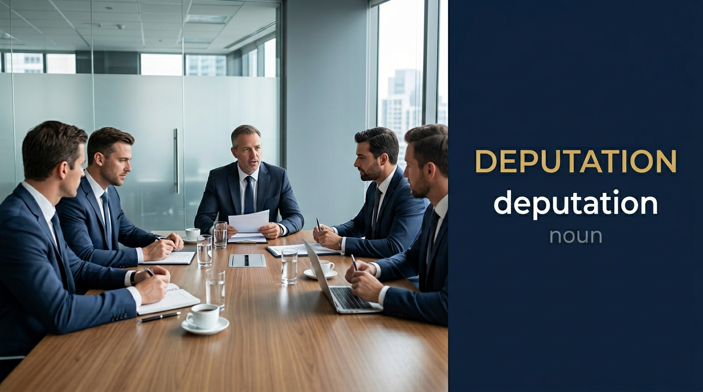 صورة توضيحية لمعنى كلمة Deputation (وفد رسمي)