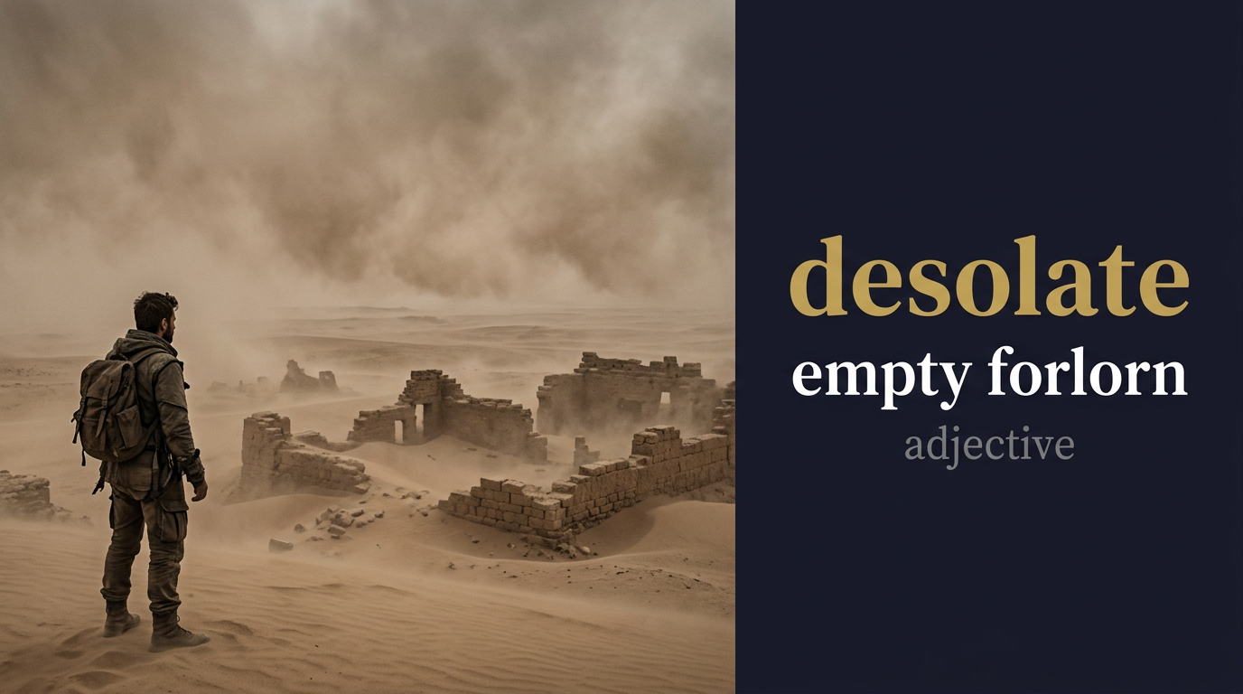 صورة توضيحية لمعنى كلمة Desolate (مُقفر ومُهجور)