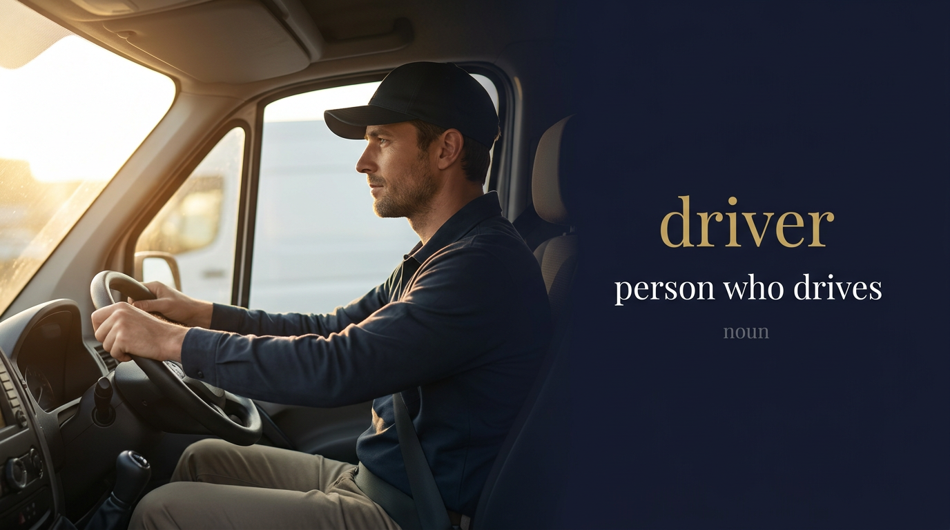 صورة توضيحية لمعنى كلمة Driver (السائق أو المُحرك)