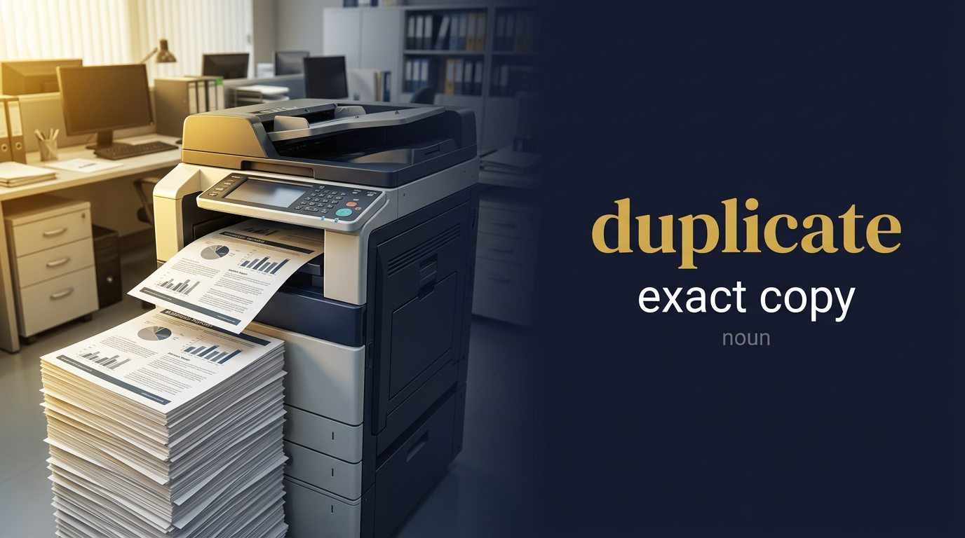 صورة توضيحية لمعنى كلمة Duplicate (نسخة مُطابقة)
