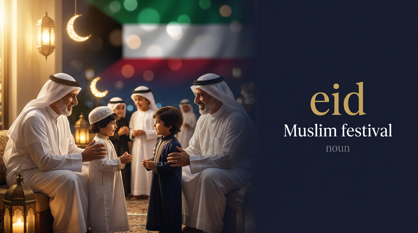 صورة توضيحية لمعنى كلمة Eid (عيد إسلامي)