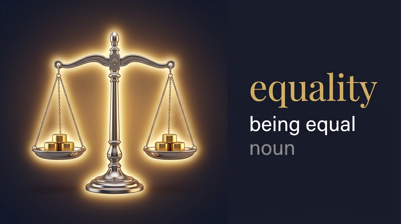 صورة توضيحية لمعنى كلمة Equality (مساواة)