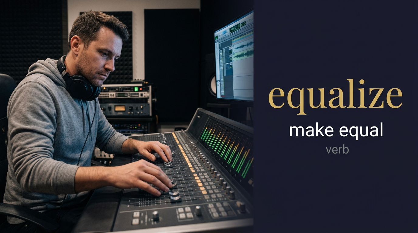 صورة توضيحية لمعنى كلمة Equalize (يُساوي)