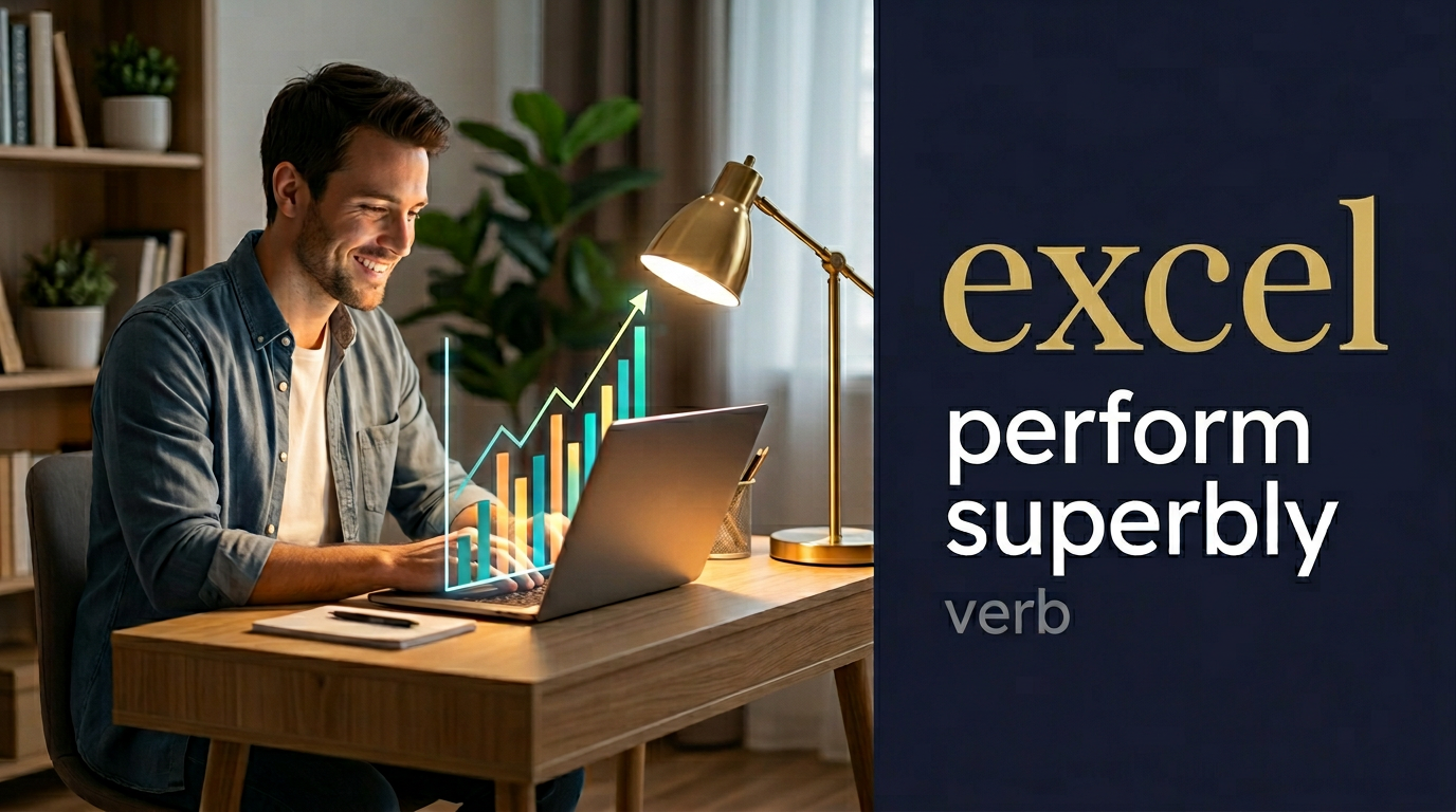 صورة توضيحية لمعنى كلمة Excel (يتفوق)
