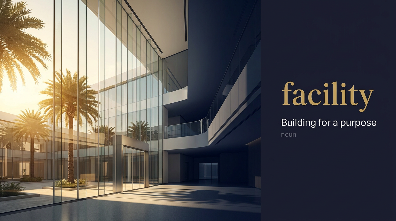 صورة توضيحية لمعنى كلمة Facility (مرفق)