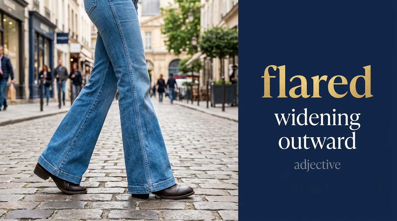صورة توضيحية لمعنى كلمة Flared (مُتوسع)