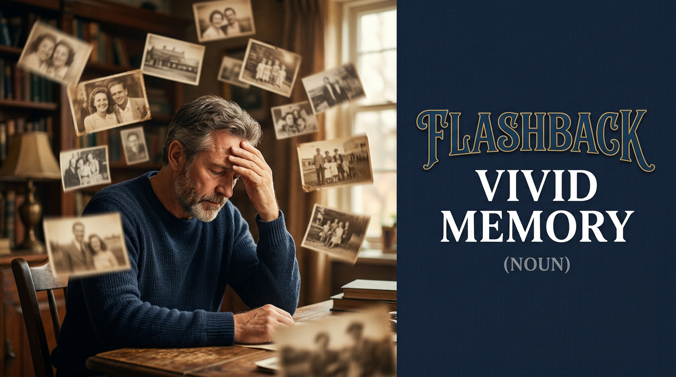 صورة توضيحية لمعنى كلمة Flashback (استرجاع)