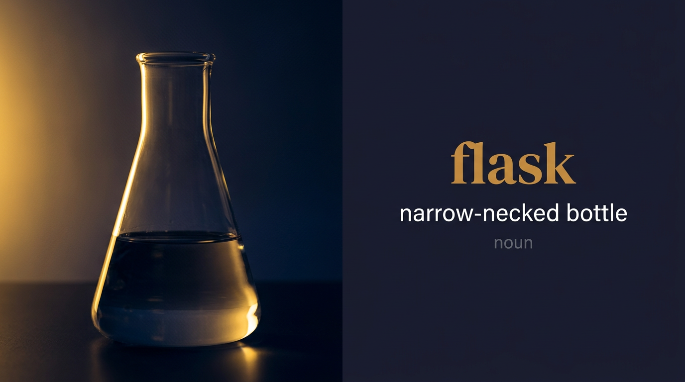 صورة توضيحية لمعنى كلمة Flask (قارورة)
