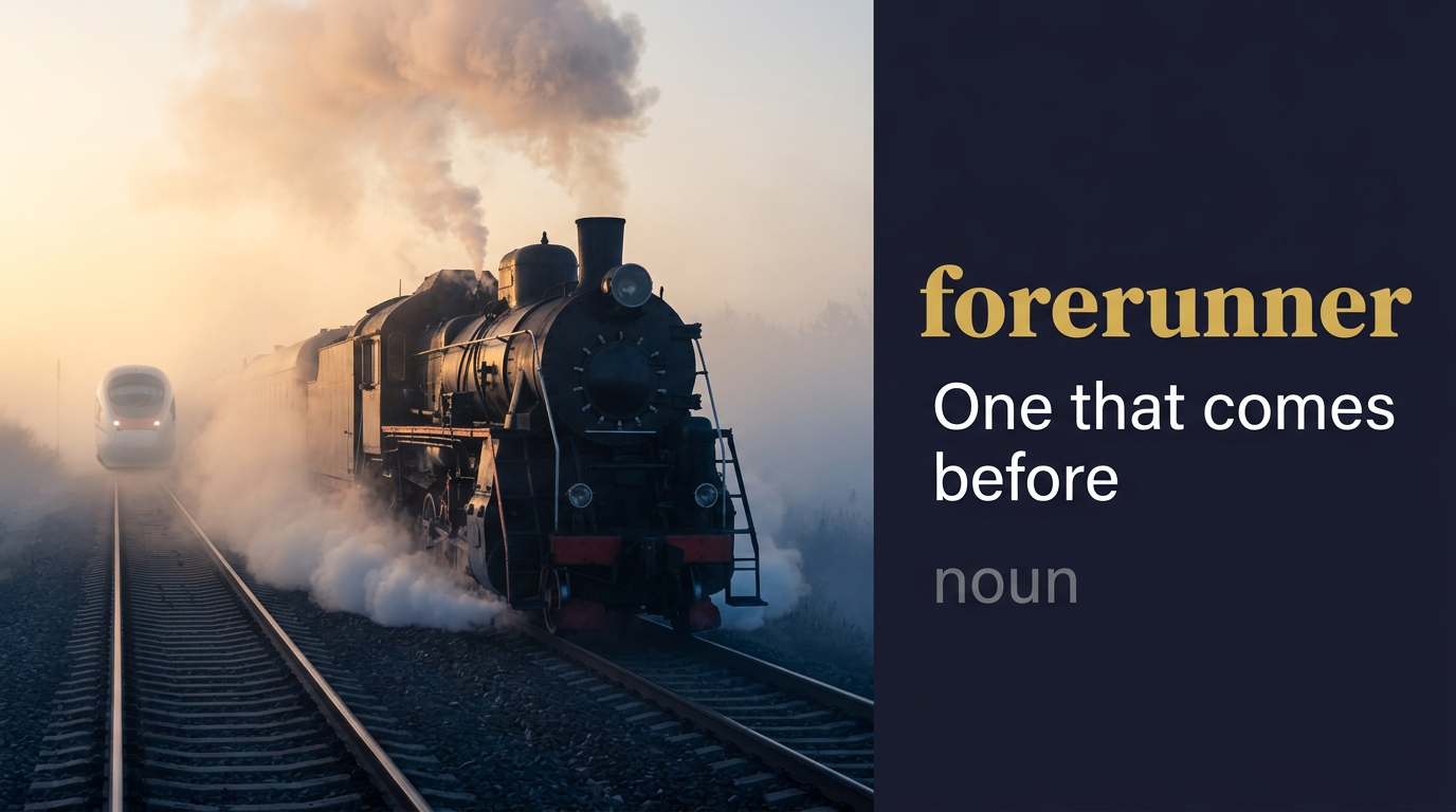 صورة توضيحية لمعنى كلمة Forerunner (الرائد)