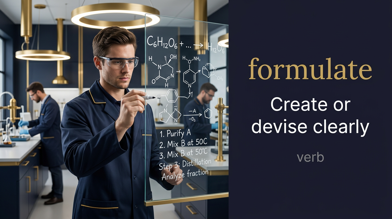 صورة توضيحية لمعنى كلمة Formulate (يُصيغ)