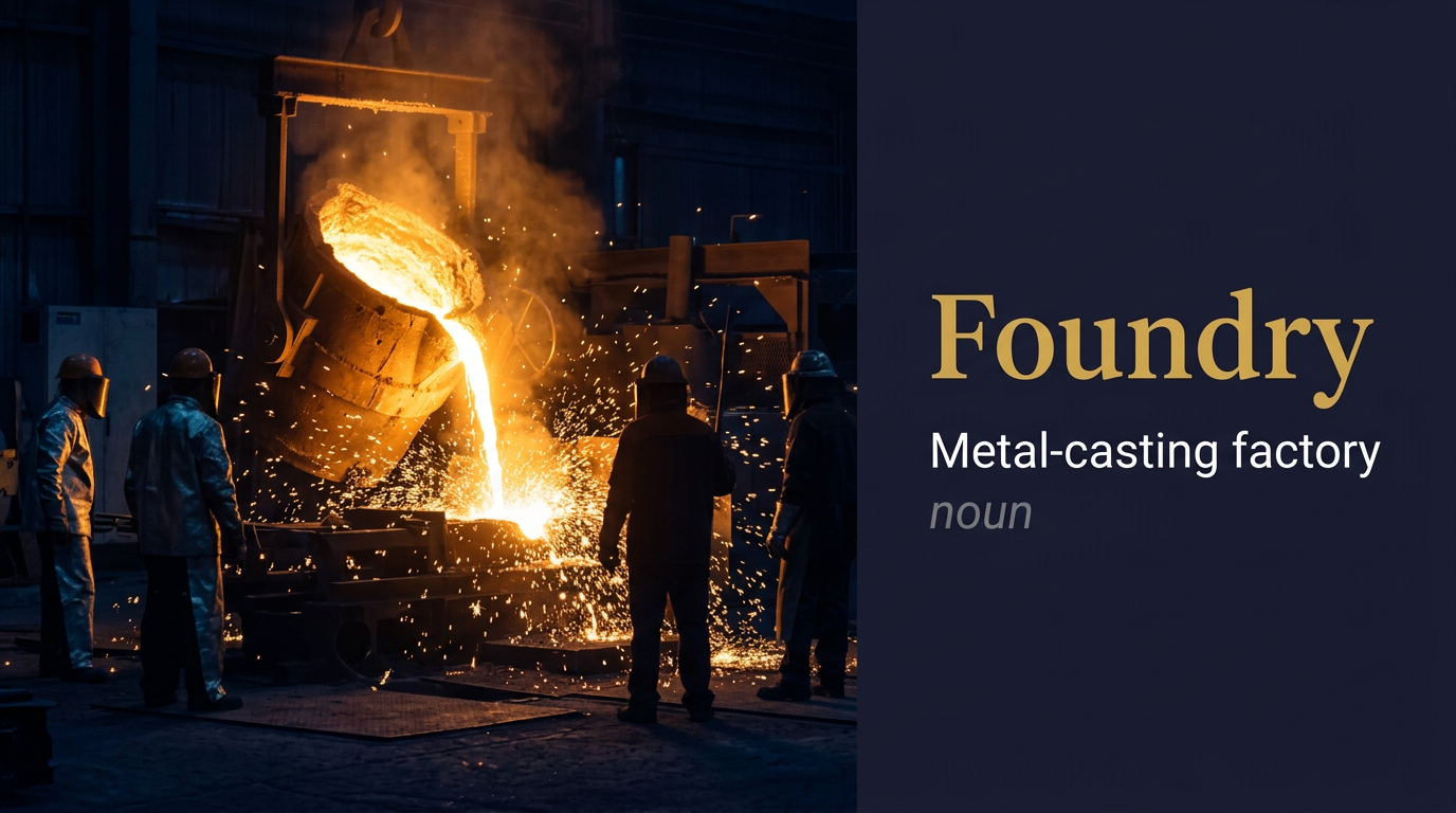 صورة توضيحية لمعنى كلمة Foundry (المسبك)