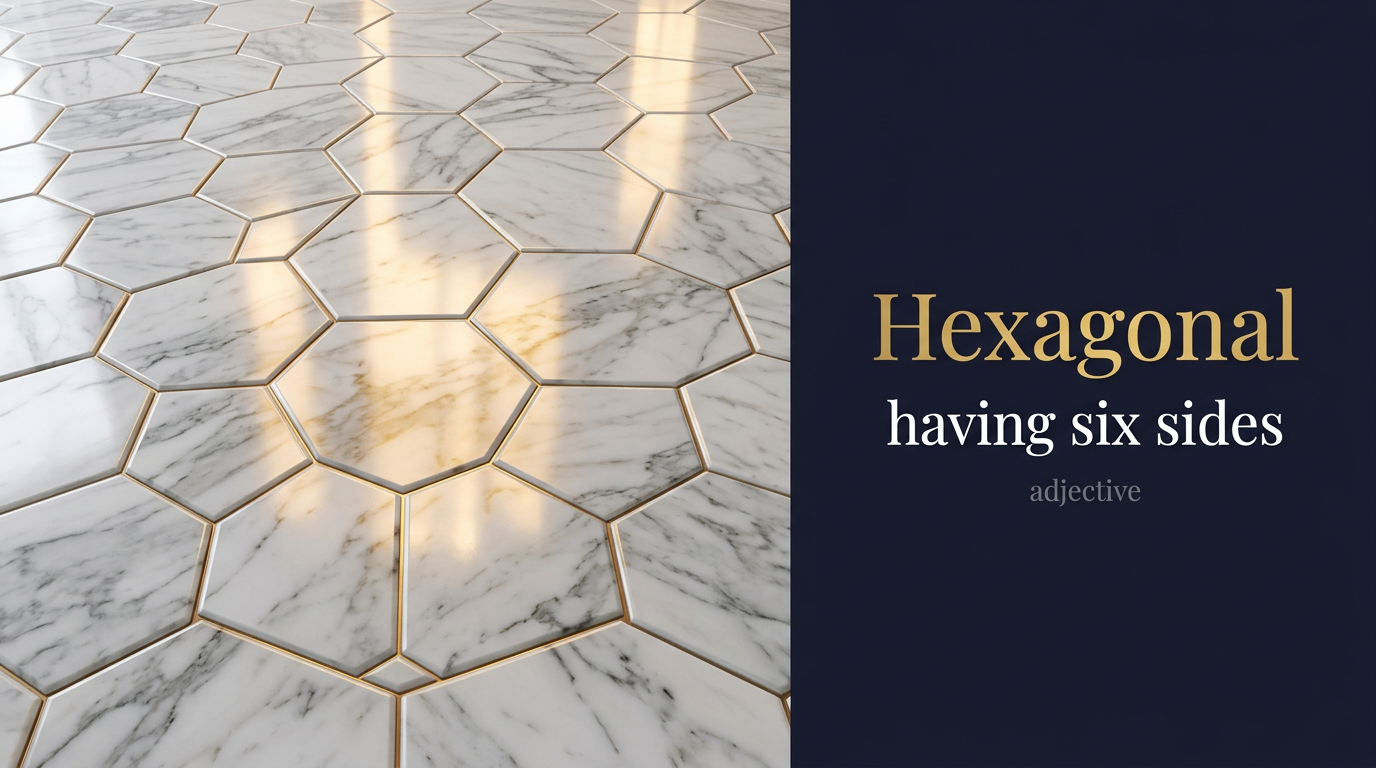 صورة توضيحية لمعنى كلمة Hexagonal (سداسي الشكل)