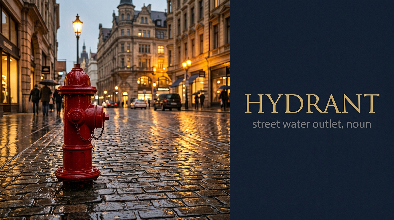 صورة توضيحية لمعنى كلمة Hydrant (صنبور إطفاء)