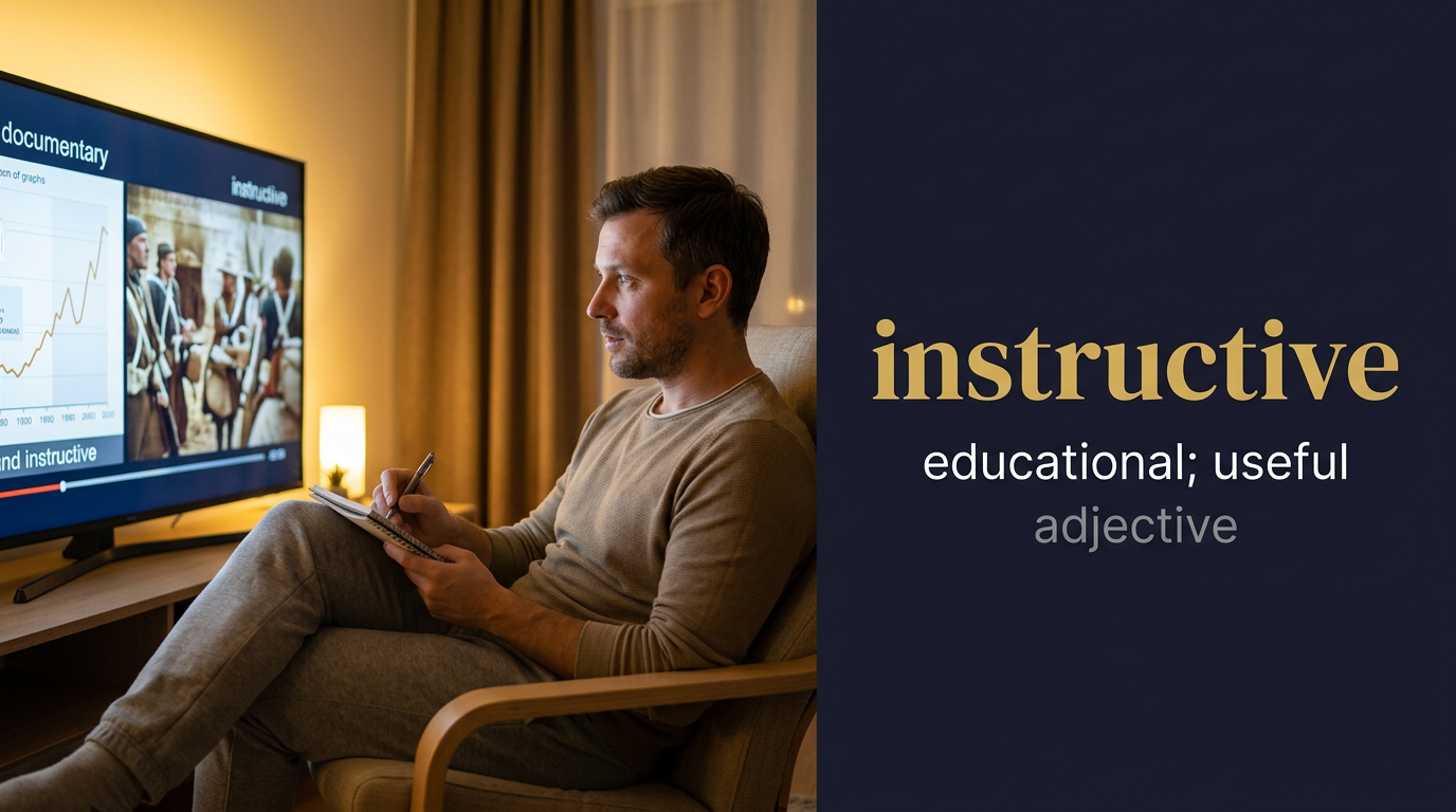 صورة توضيحية لمعنى كلمة Instructive (مُفيد وتعليمي)