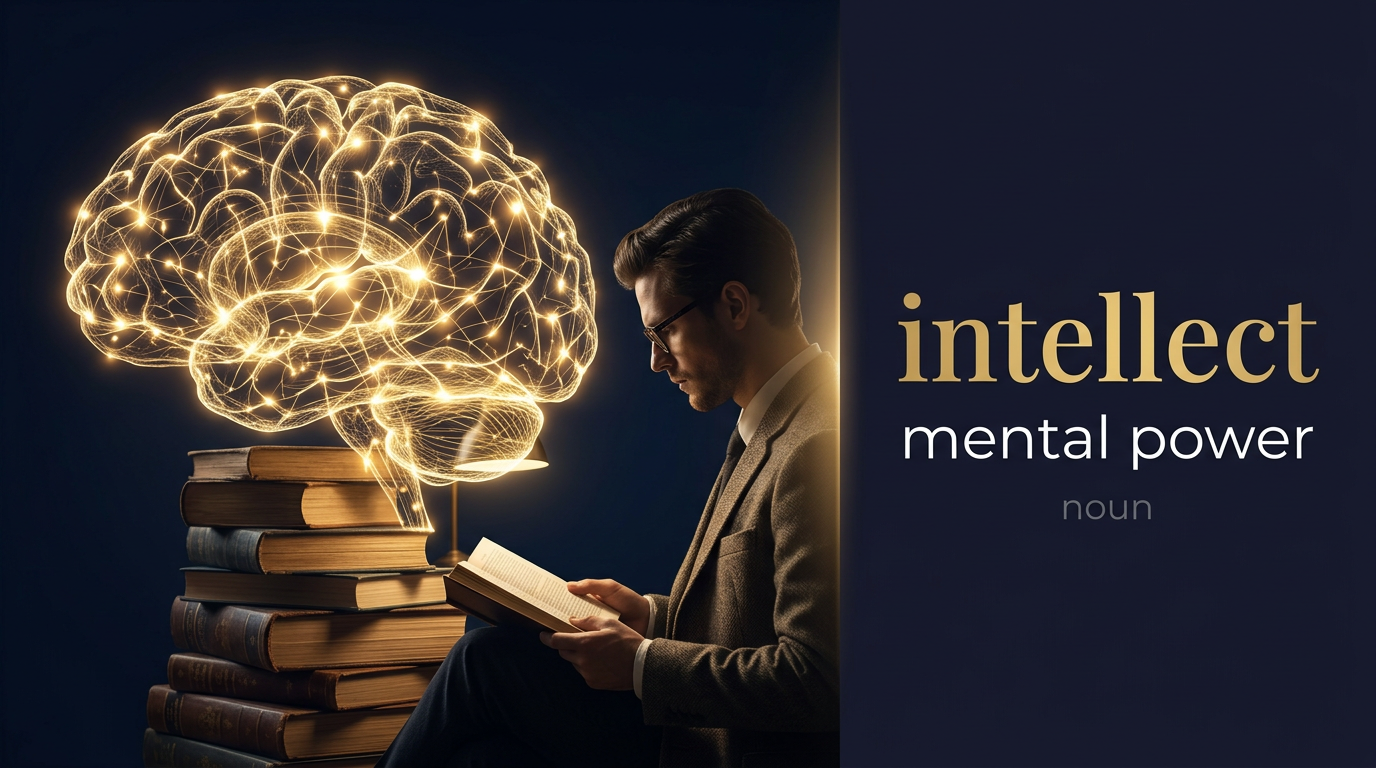 صورة توضيحية لمعنى كلمة Intellect (القدرة العقلية والذكاء)