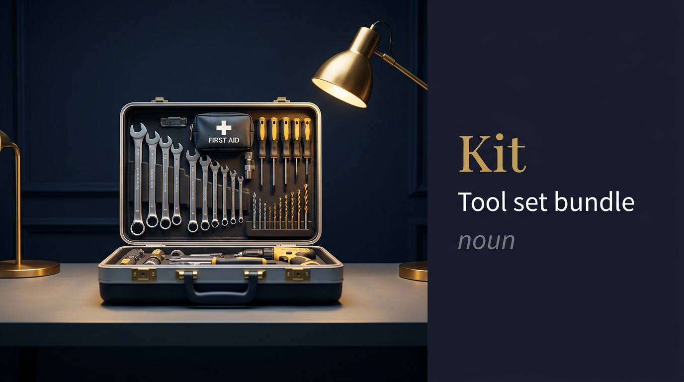 صورة توضيحية لمعنى كلمة Kit (مجموعة أدوات)