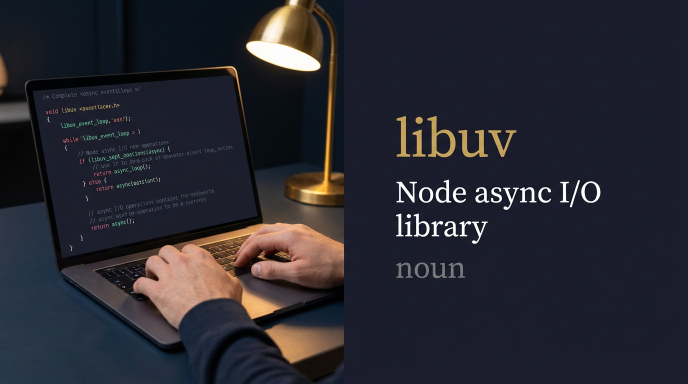 صورة توضيحية لمعنى كلمة Libuv (libuv)