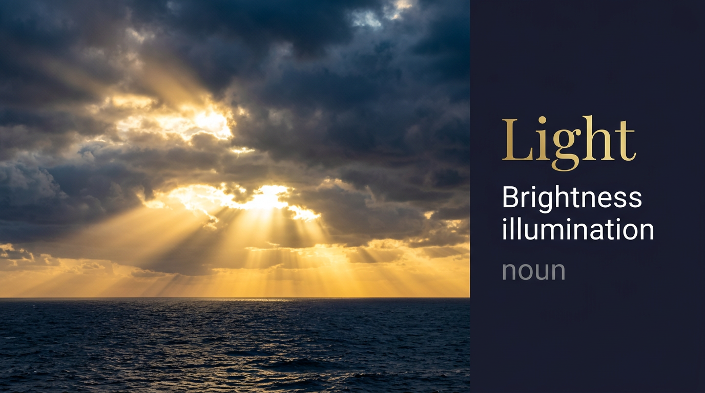 صورة توضيحية لمعنى كلمة Light (الضوء)