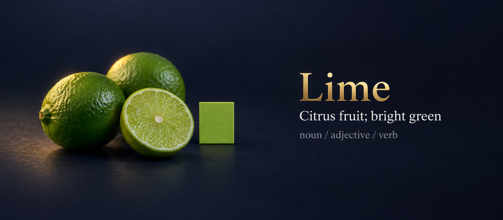 صورة توضيحية لمعنى كلمة Lime (ليمون أخضر؛ جير)