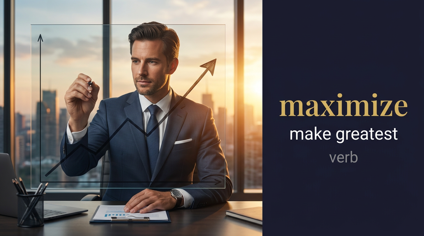 صورة توضيحية لمعنى كلمة Maximize (يُعظم)