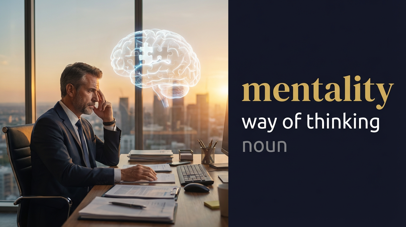 صورة توضيحية لمعنى كلمة Mentality (العقلية)