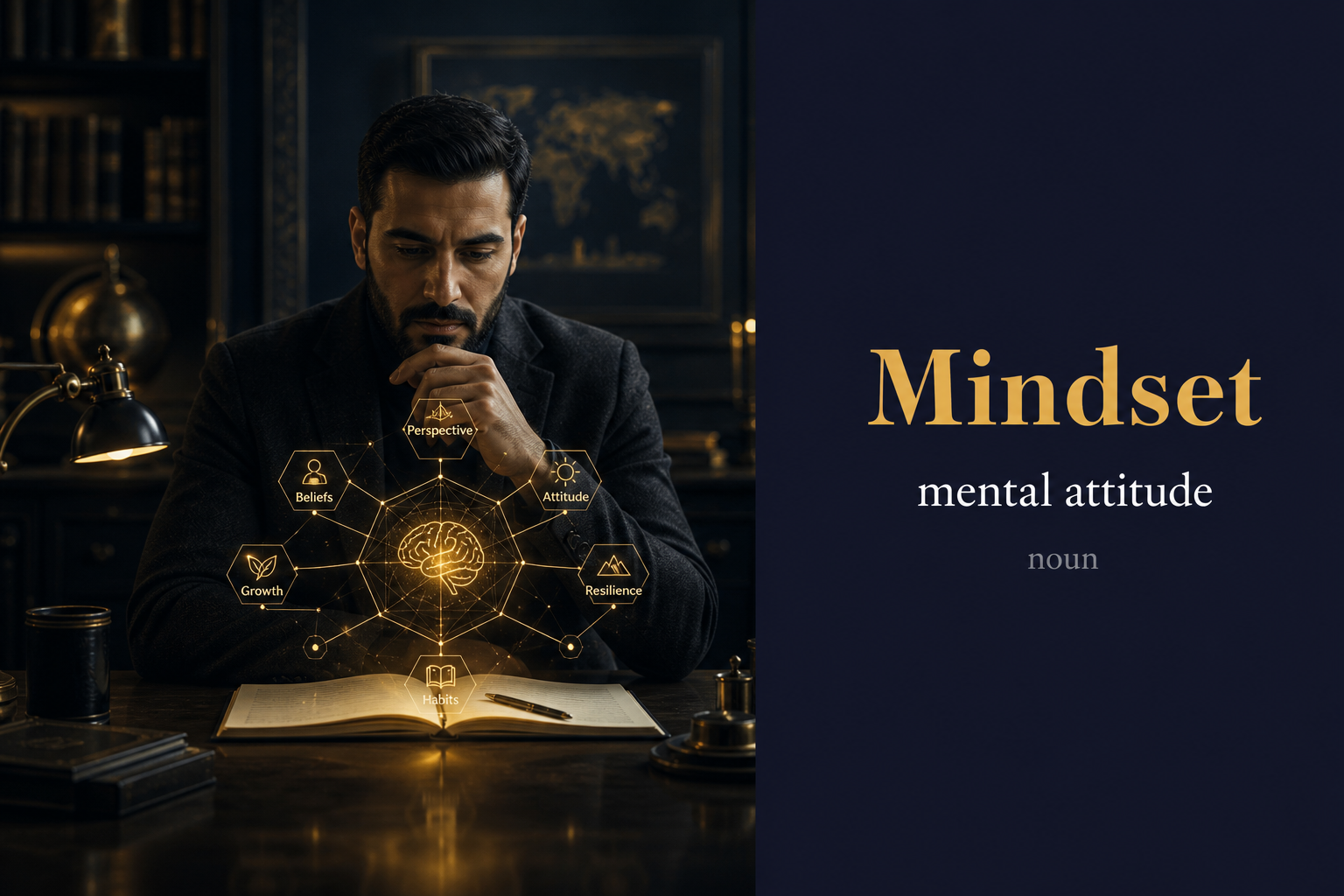 صورة توضيحية لمعنى كلمة Mindset (عقلية)