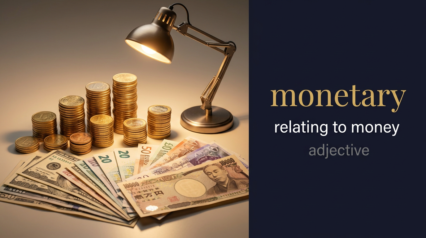 صورة توضيحية لمعنى كلمة Monetary (نقدي)