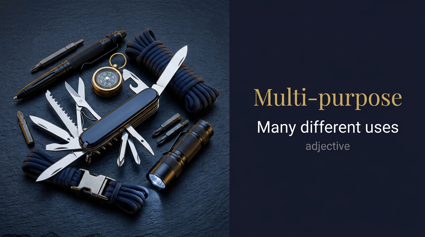 صورة توضيحية لمعنى كلمة Multi Purpose (متعدد الأغراض)