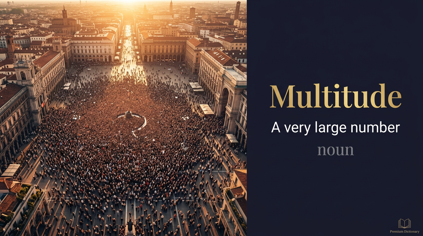 صورة توضيحية لمعنى كلمة Multitude (الجمهور الغفير)
