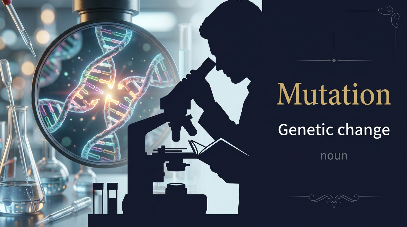 صورة توضيحية لمعنى كلمة Mutation (الطفرة الجينية)